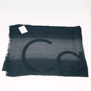 Calvin Klein Black and Gray Scarf